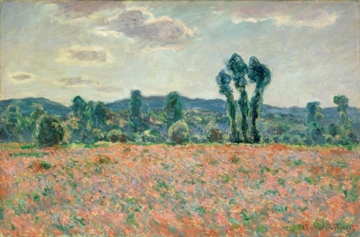 Mark med valmuer af Claude Monet