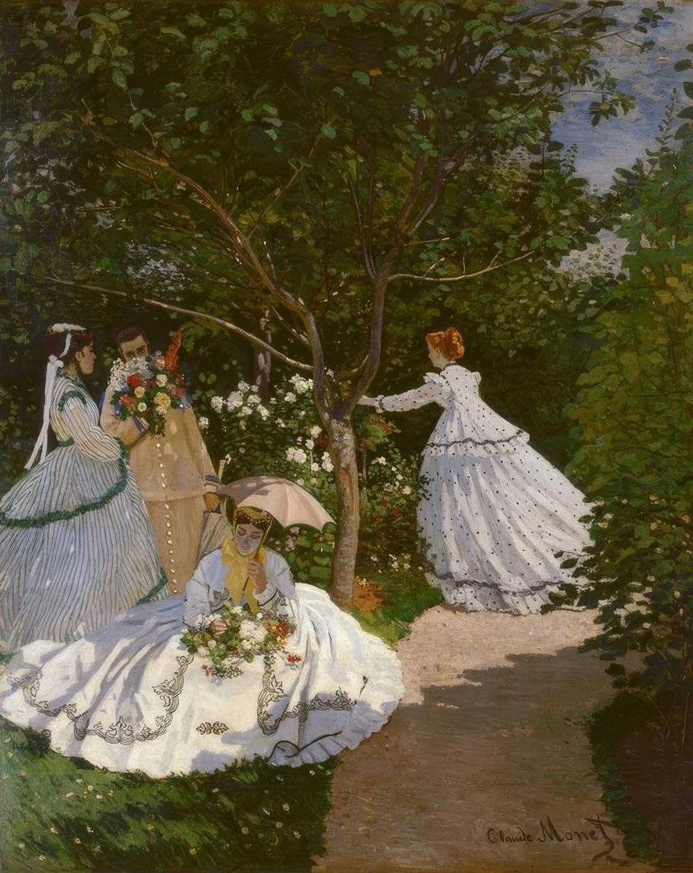 Kvinder i haven af Claude Monet