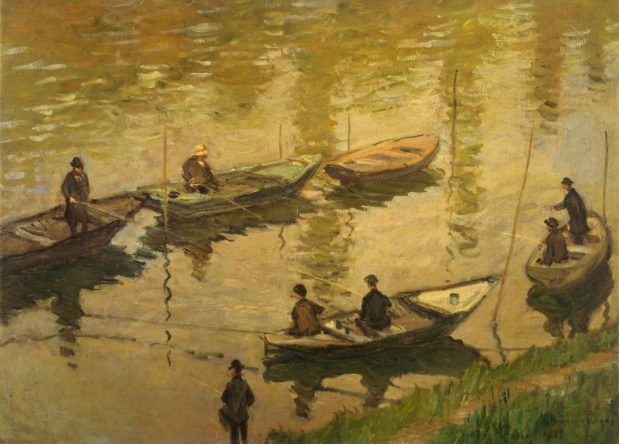 Fiskere på Seinen af Claude Monet