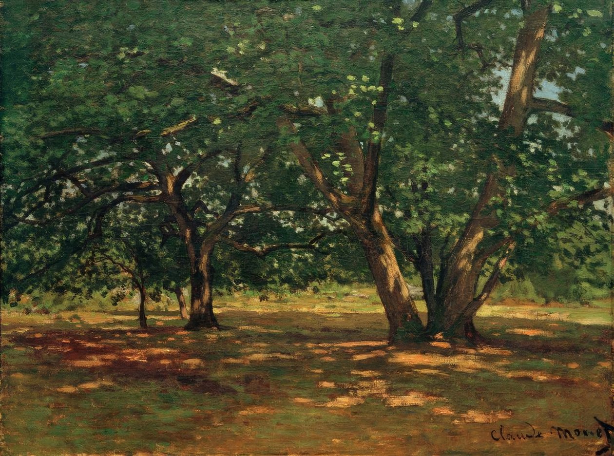 Fontainebleau Skov af Claude Monet