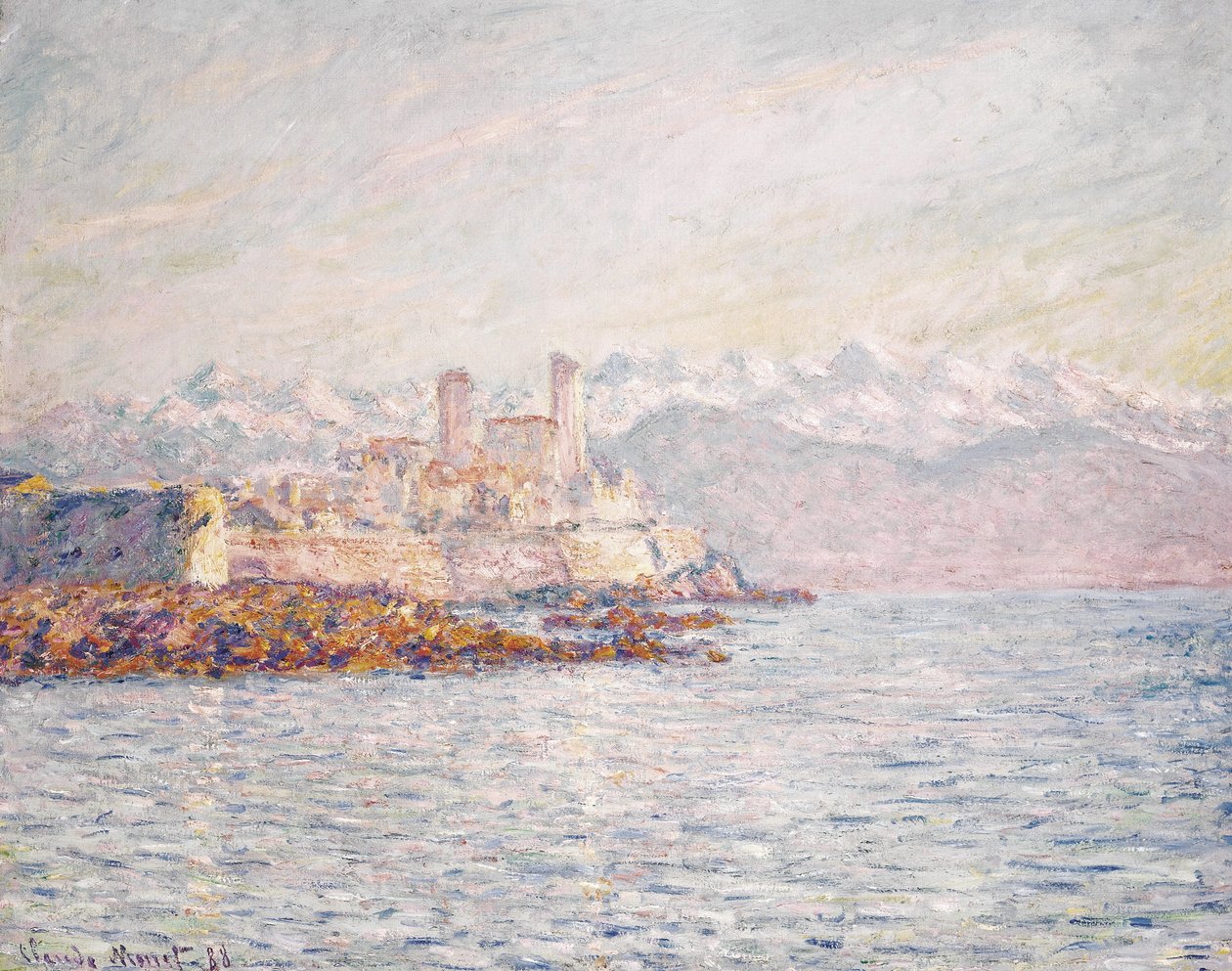Fransk:  Antibes
Tysk: Antibes af Claude Monet