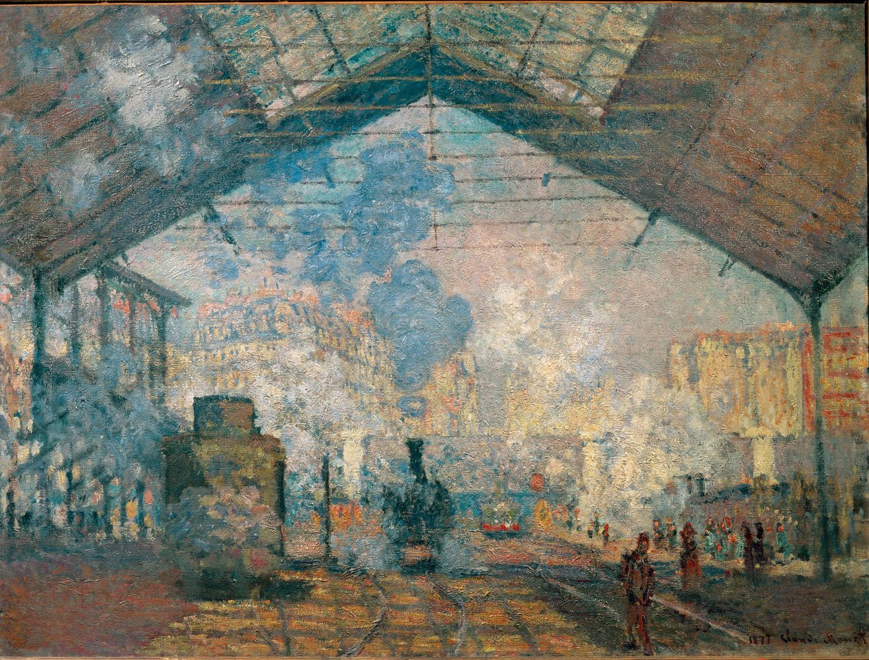 Saint-Lazare station af Claude Monet
