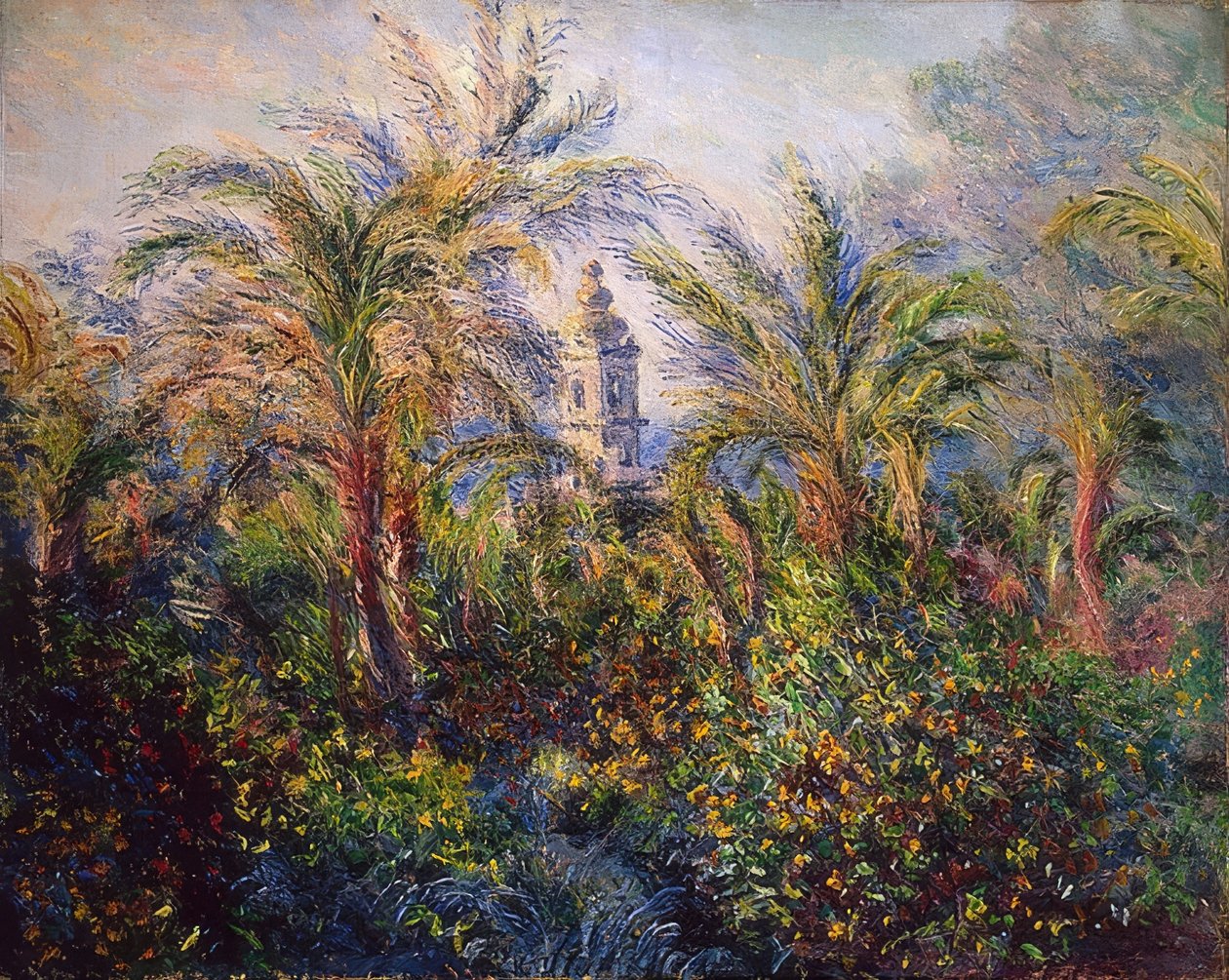 Have i Bordighera, indtryk om morgenen. 1884 af Claude Monet