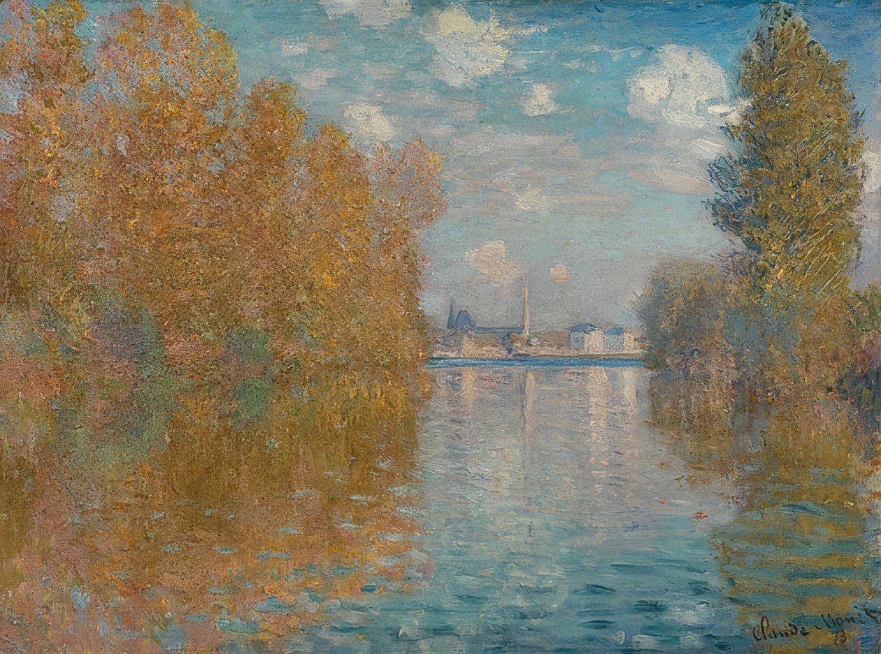 Efterårsstemning i Argenteuil. 1873 af Claude Monet