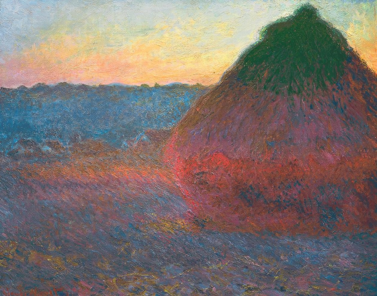 høstak af Claude Monet