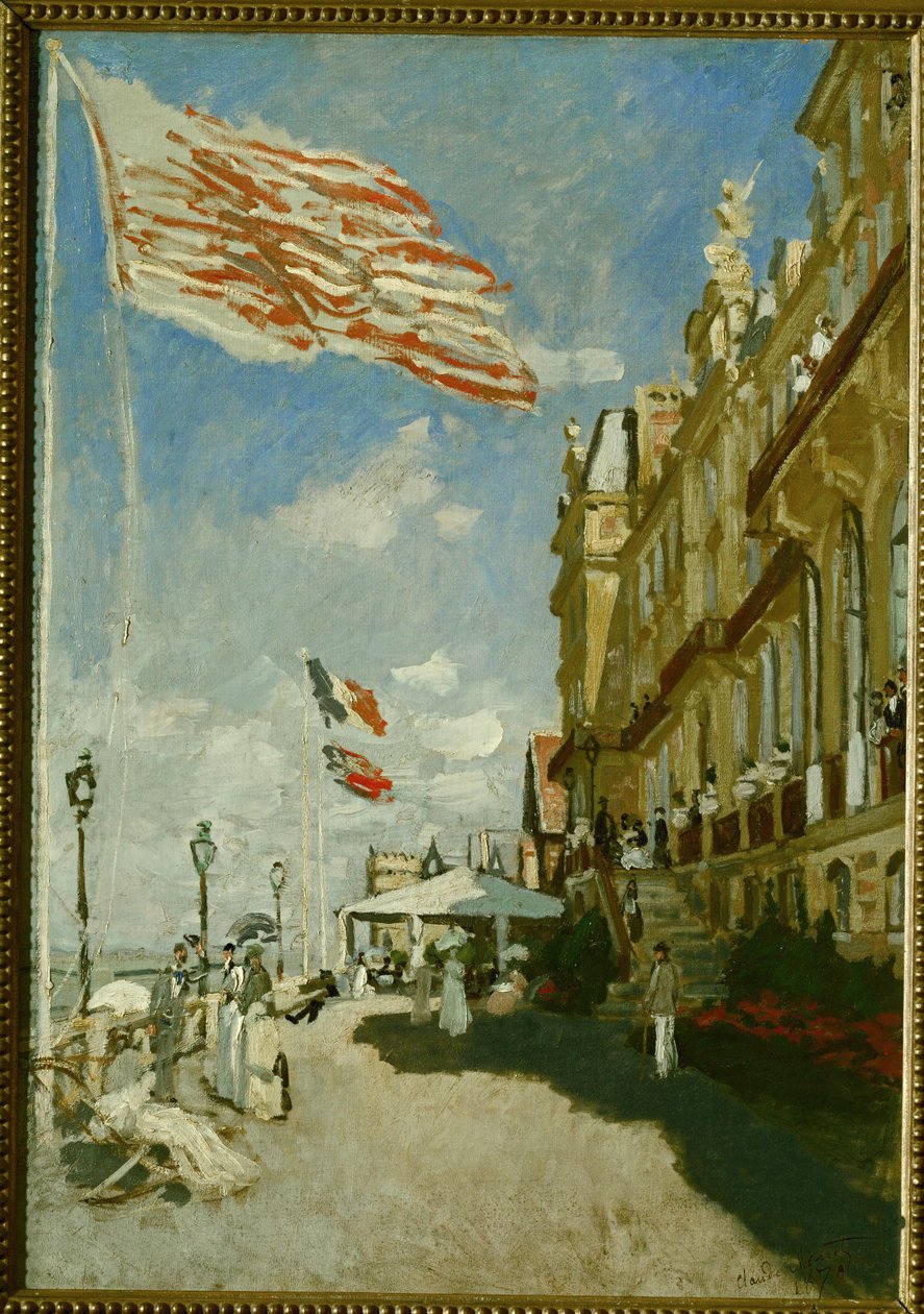 Hotel des Roches Noires (olie på lærred) af Claude Monet
