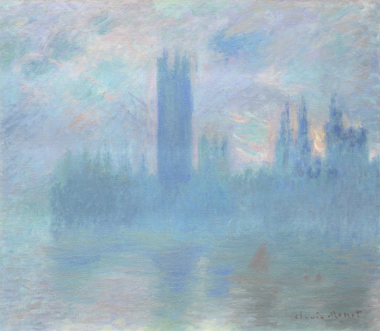 Houses of Parliament, London, 1900-01 af Claude Monet