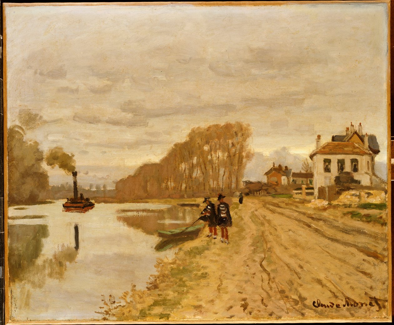 Infanterister fra Flanantgarden på vandet af Claude Monet