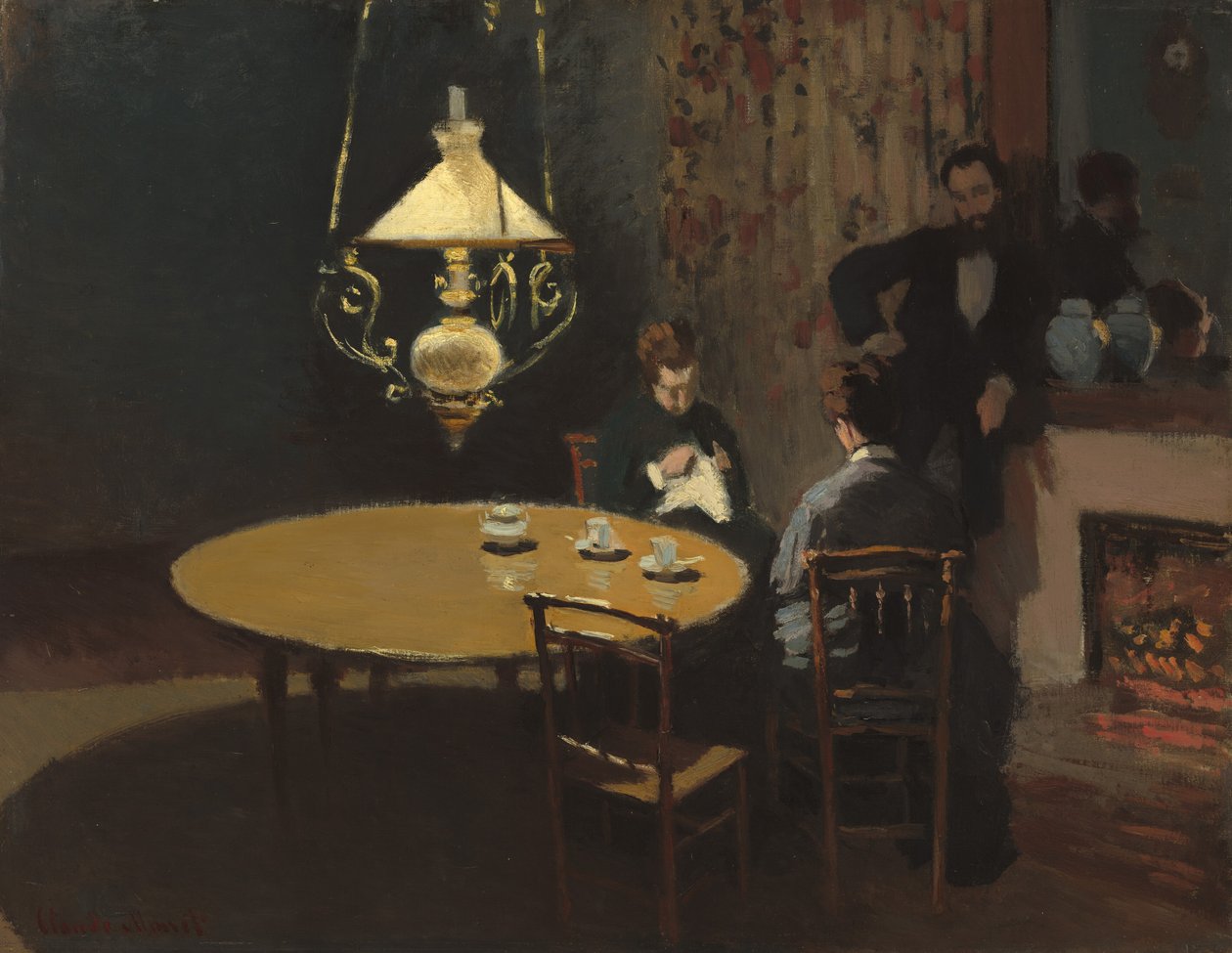 Interiør, efter middag, 18681869. af Claude Monet