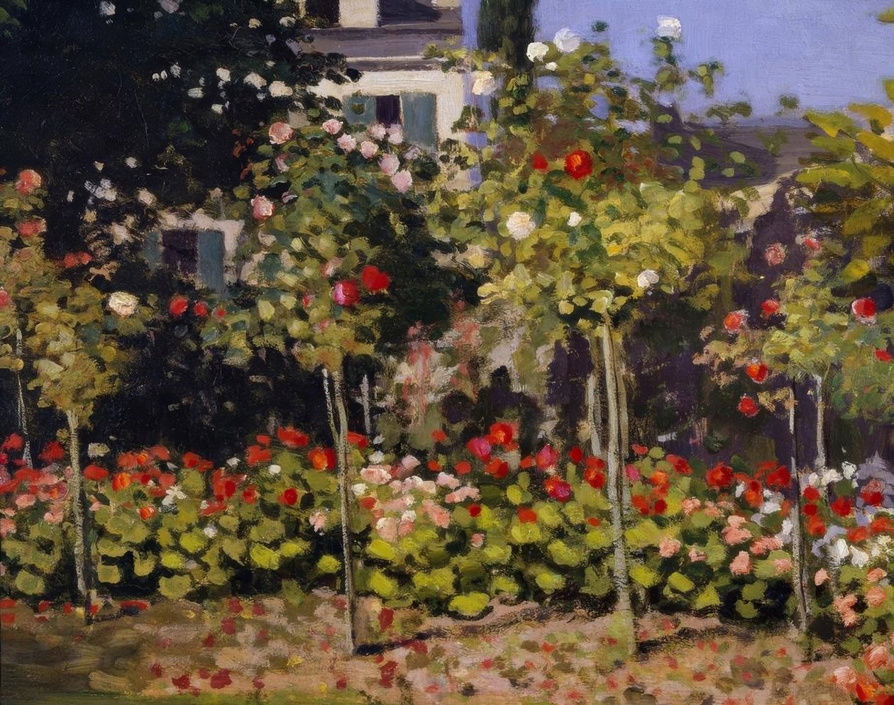 Blomstrende have af Claude Monet