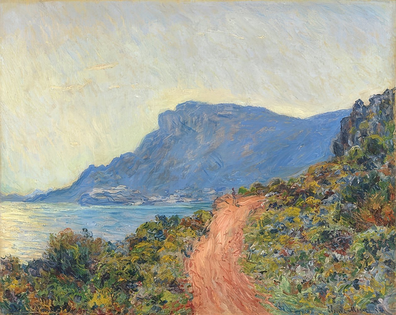 La Corniche nahe Monaco. 1884 af Claude Monet