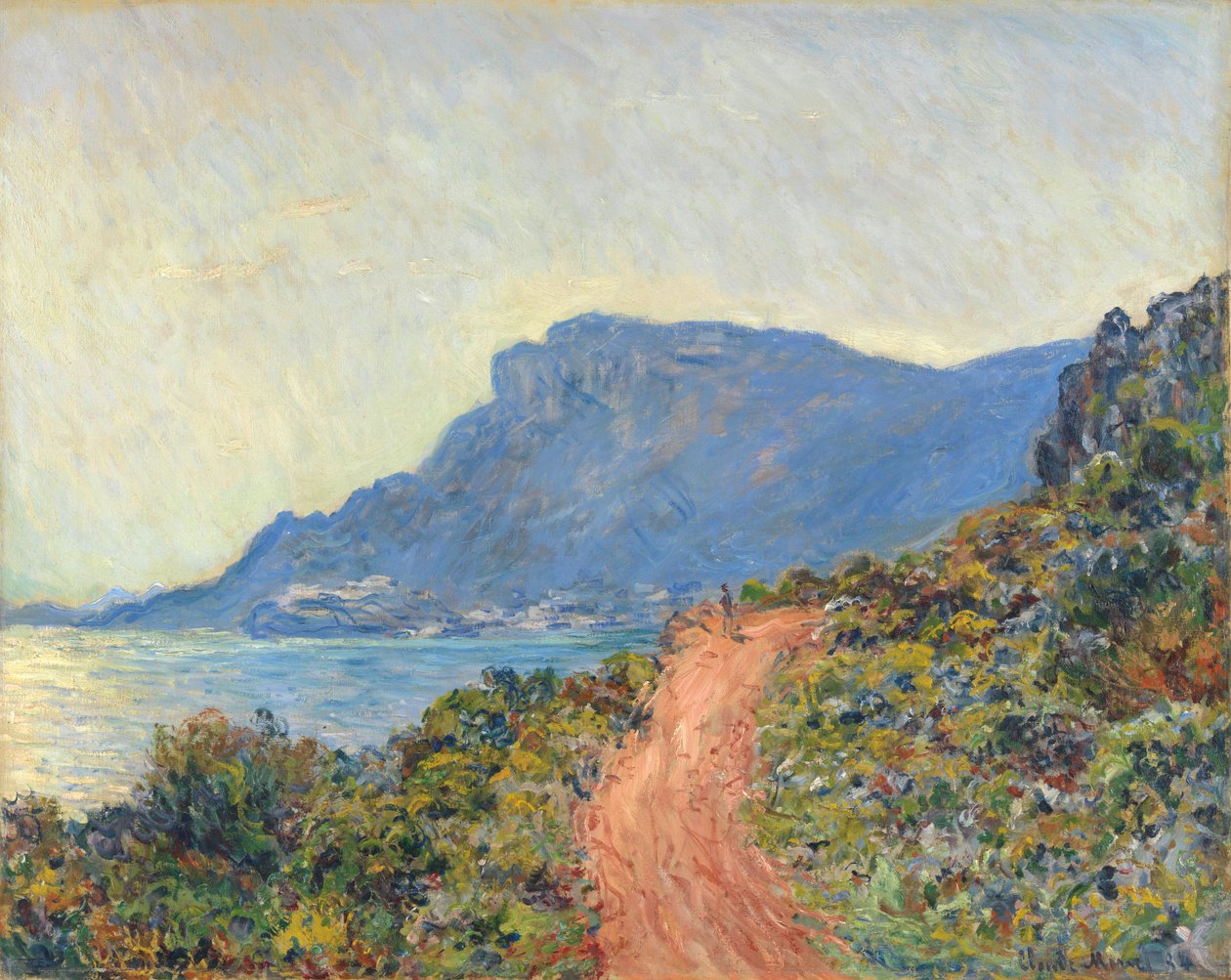 Corniche nær Monaco, 1884 af Claude Monet
