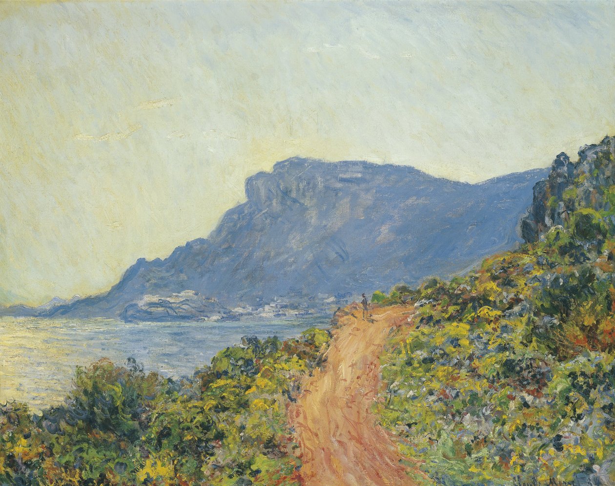 Corniche nær Monaco, 1884 af Claude Monet