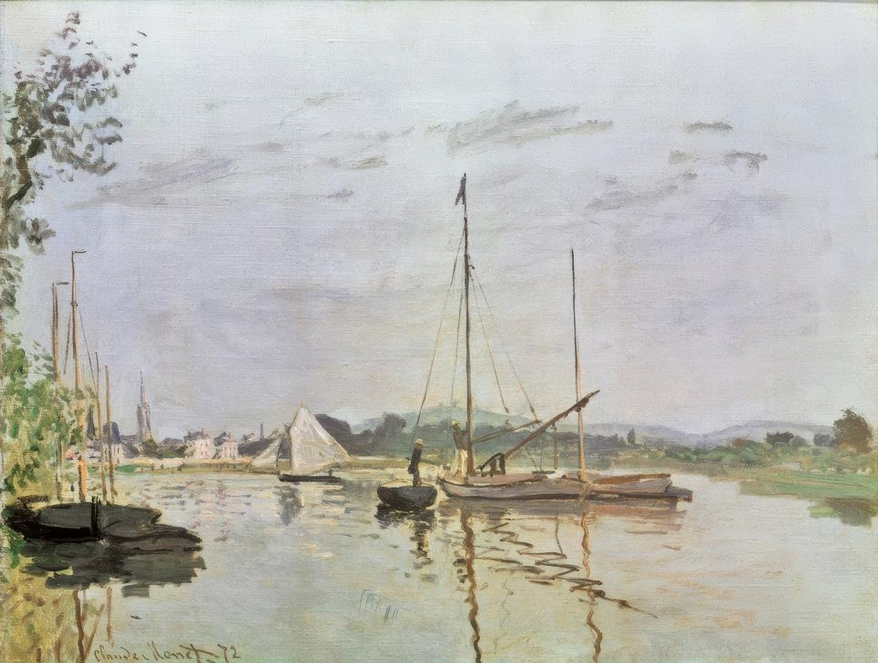 Båden, Argenteuil af Claude Monet