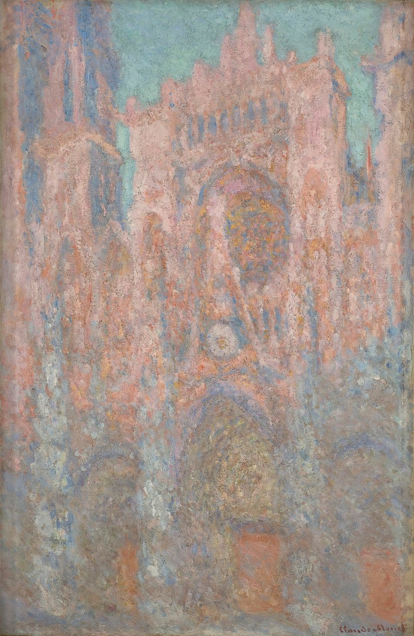 Rouen katedral. Sent på eftermiddagen Rouen-katedralen. Sen eftermiddag, 1893. af Claude Monet