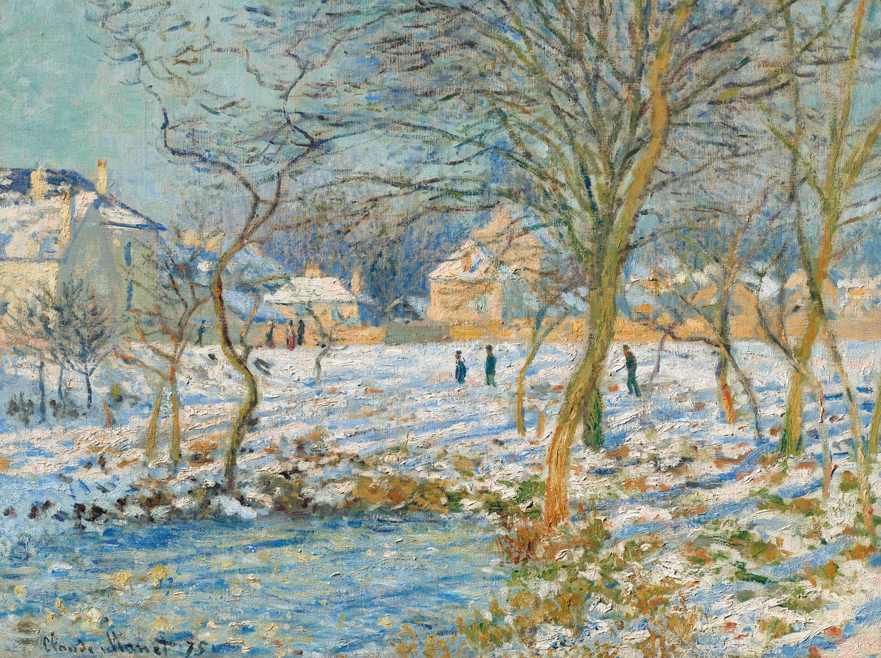 Dammen, sneeffekt af Claude Monet