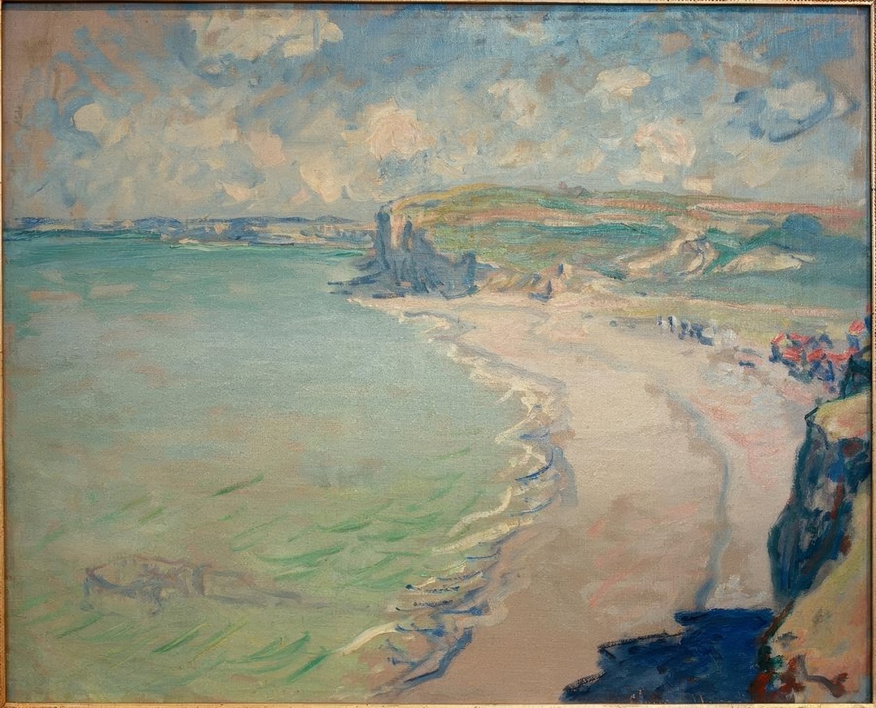 Pourville Beach (Der Strand von Pourville) af Claude Monet