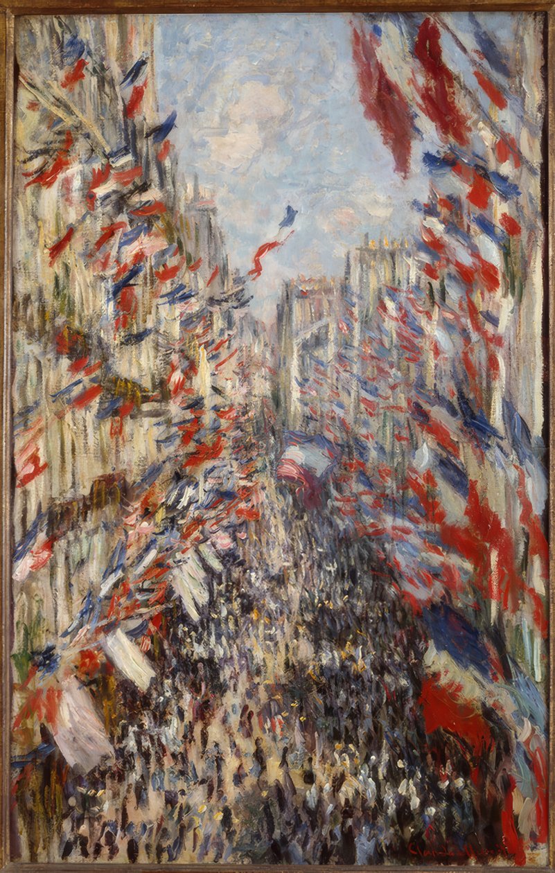 Rue Montorgeuil, i Paris. 30. juni 1878 af Claude Monet