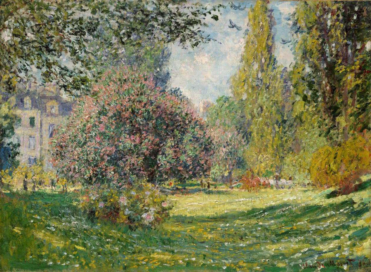 Landskab: Parc Monceau af Claude Monet