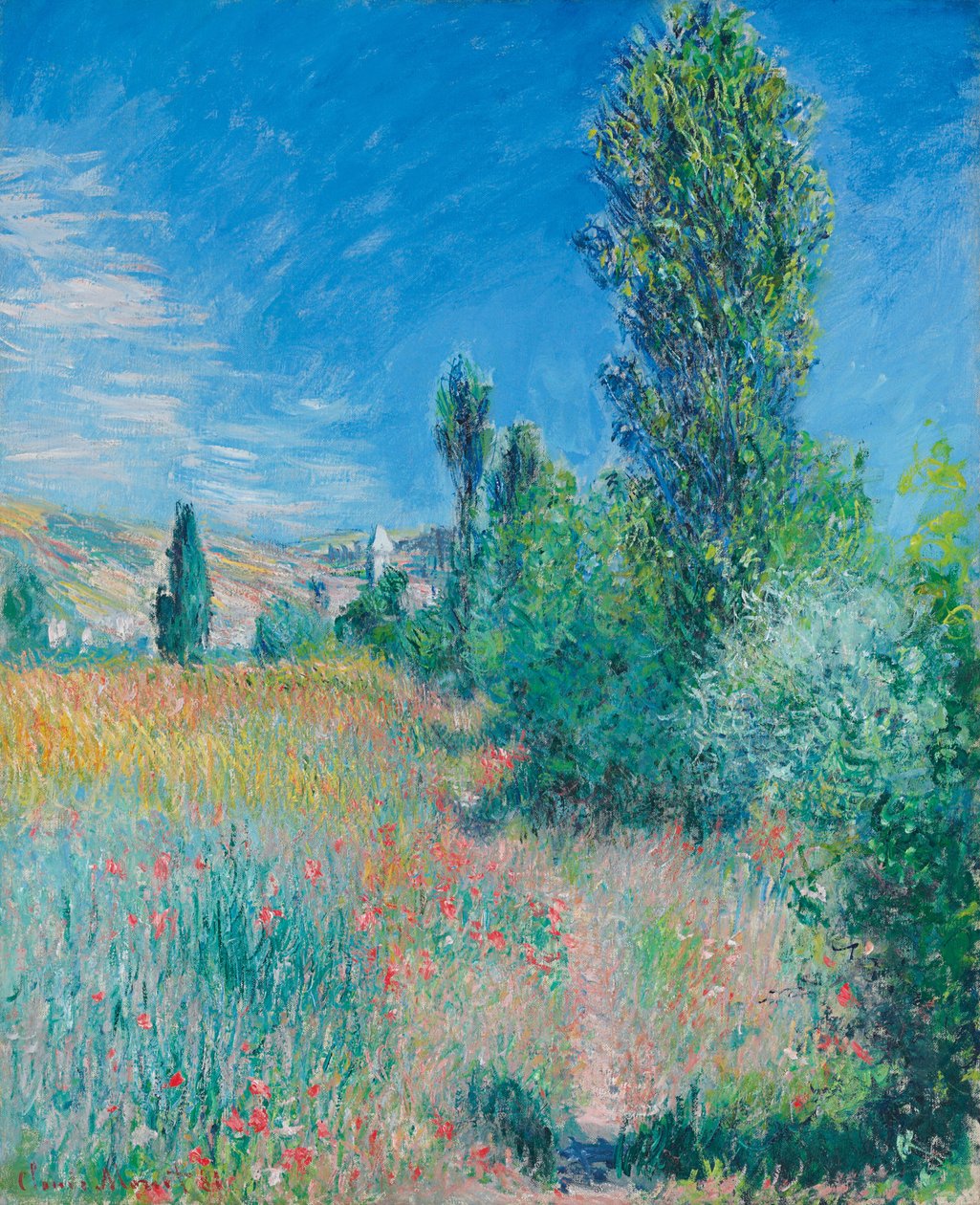 Landskab på Saint-Martin Island, 1881. af Claude Monet