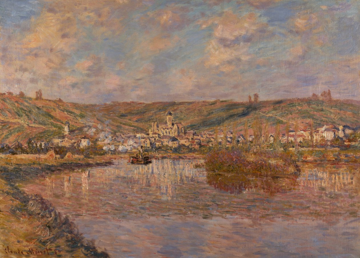 Sent på eftermiddagen, Vetheuil af Claude Monet