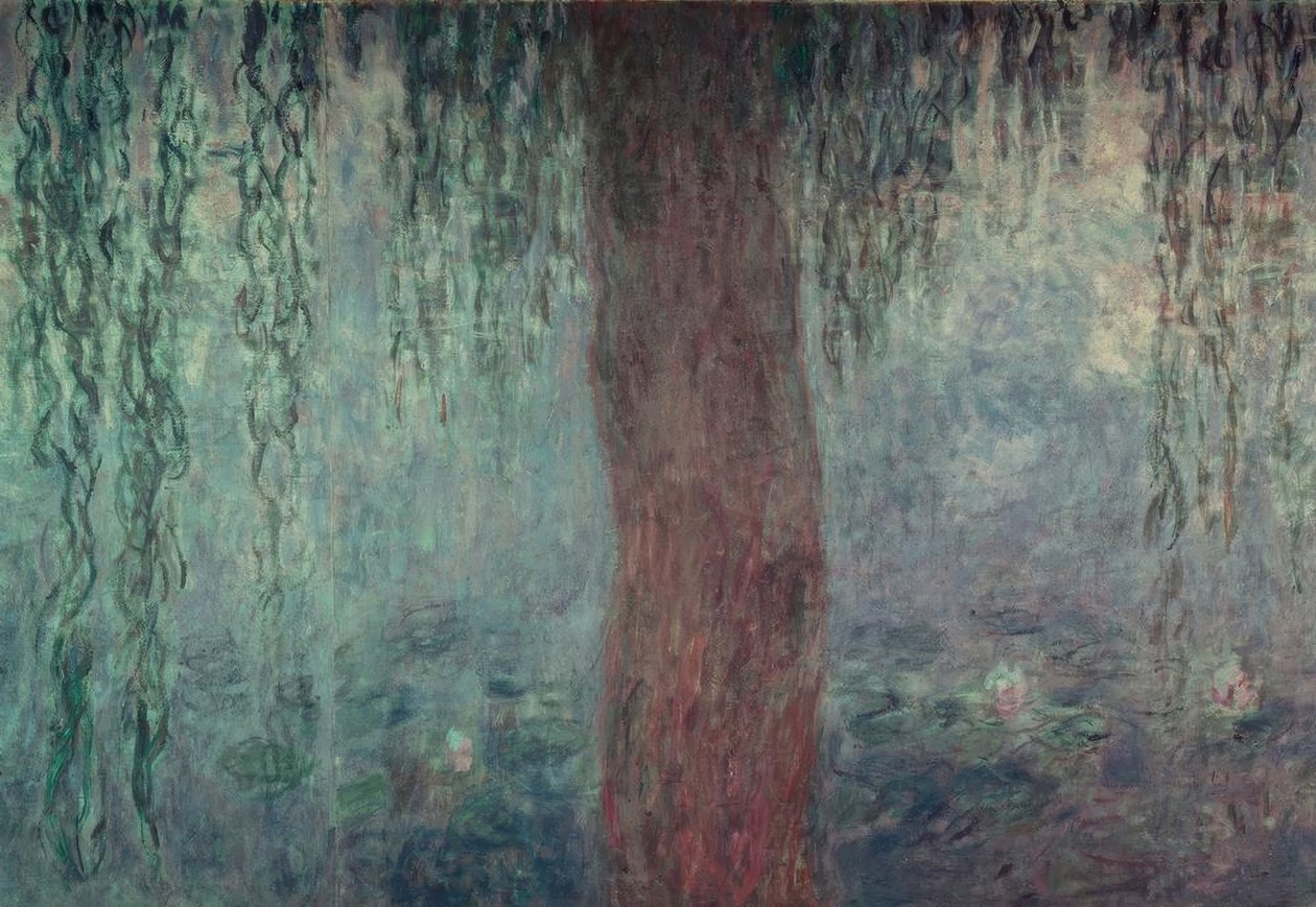 Akeleje dam med pil, Morgen med pil, Morgen med pil af Claude Monet
