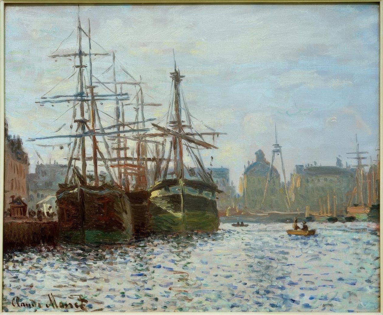 Handelsbassinet, Le Havre af Claude Monet