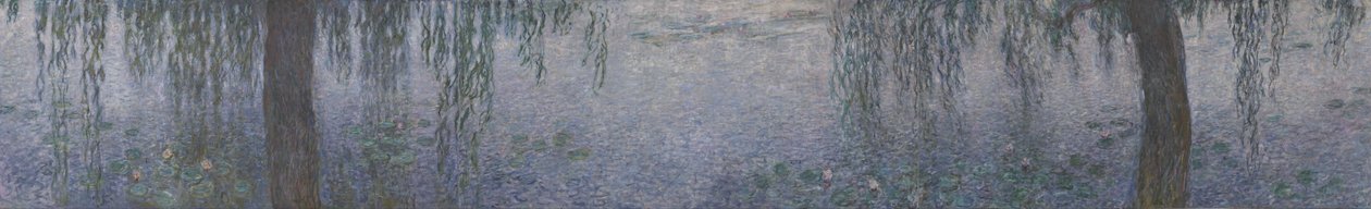 Den klare morgen ved piletræerne af Claude Monet