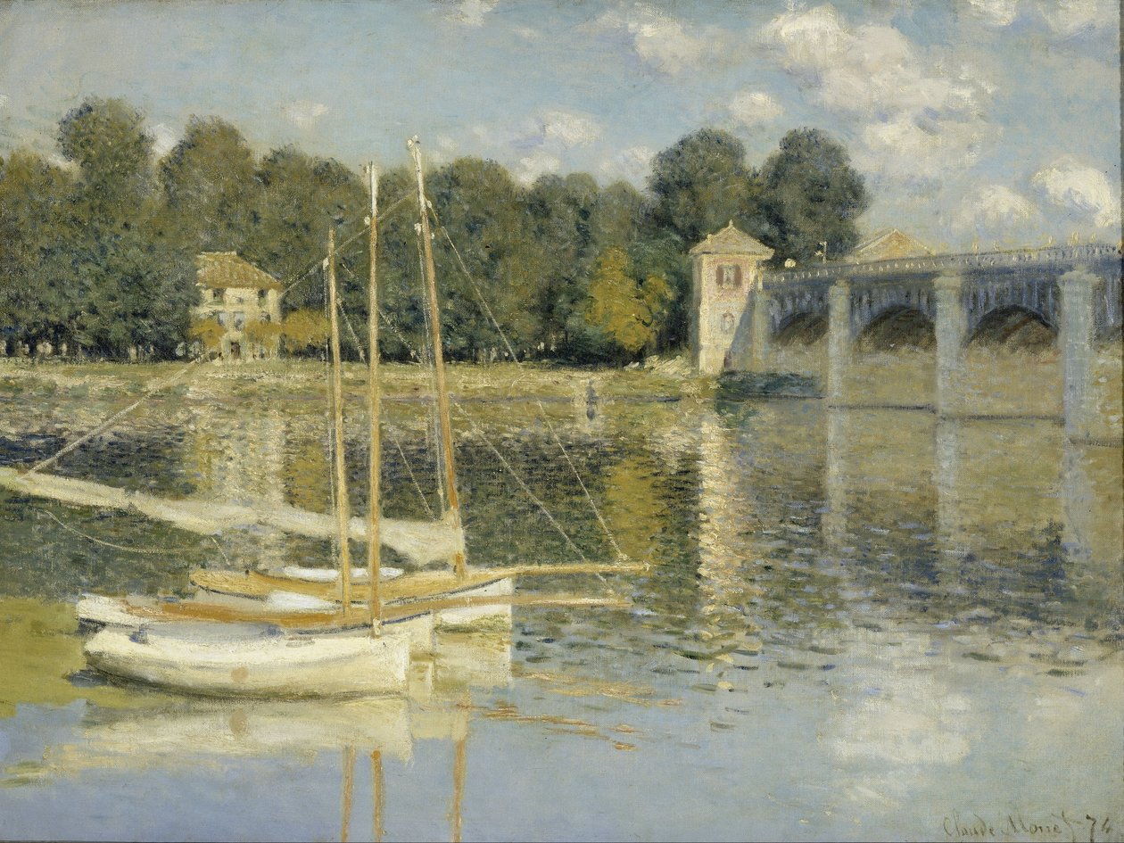 Broen i Argenteuil af Claude Monet