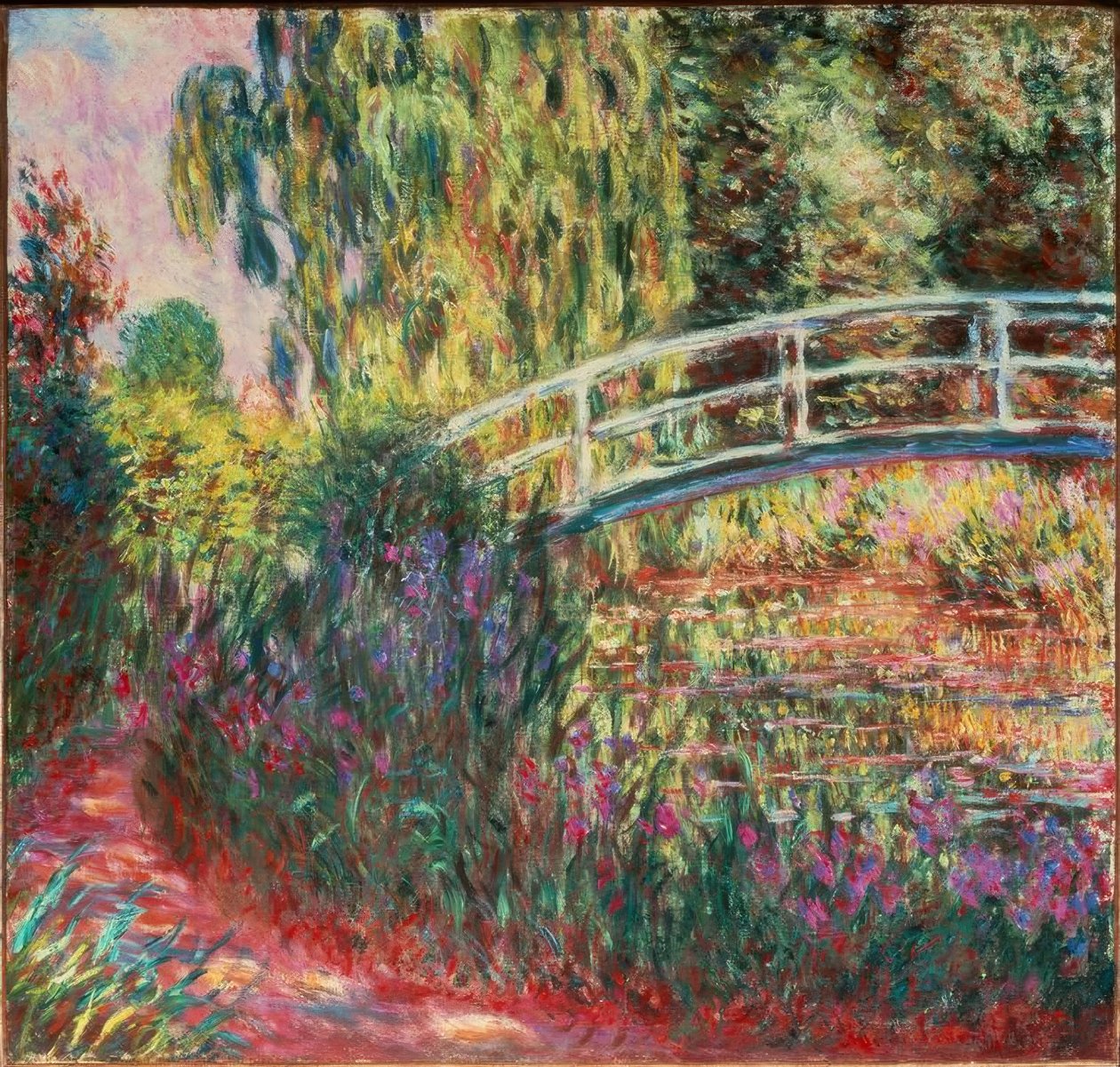 Den japanske bro af Claude Monet