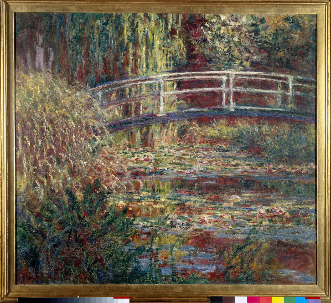 Le bassin aux nympheas, harmonie rose Maleri af Claude Monet (1840-1926) 1900 Søn. 0,89 x 1,00 m Paris, musee d