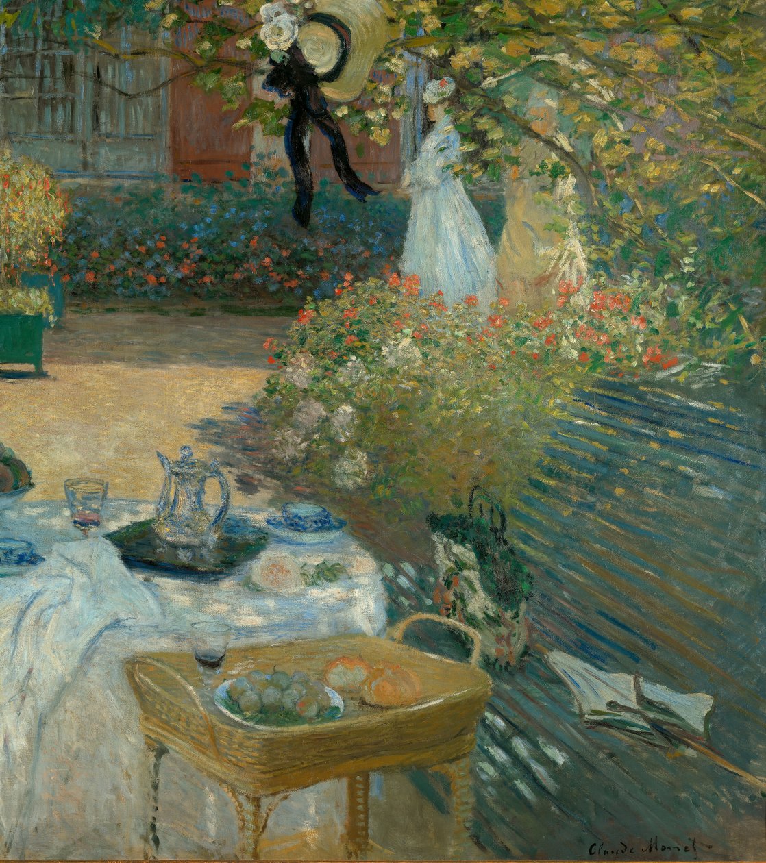 Frokost i Monets have i Argenteuil af Claude Monet