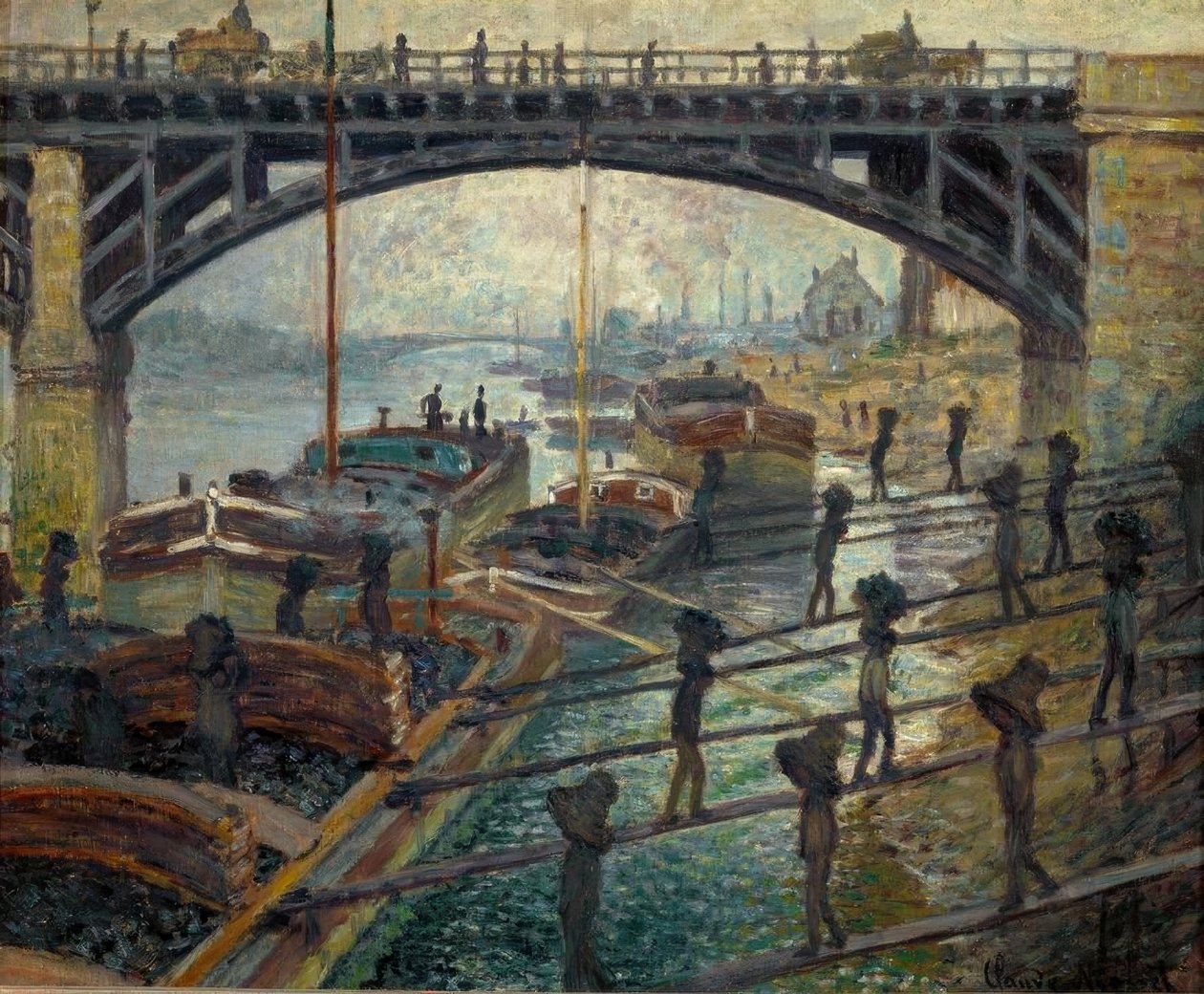 Kulaflæssere (Die Kohlenträger) af Claude Monet