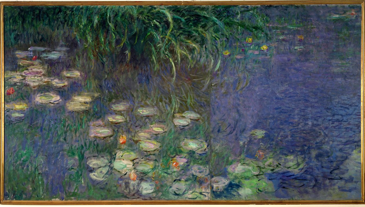 Les Nympheas (olie på lærred) af Claude Monet