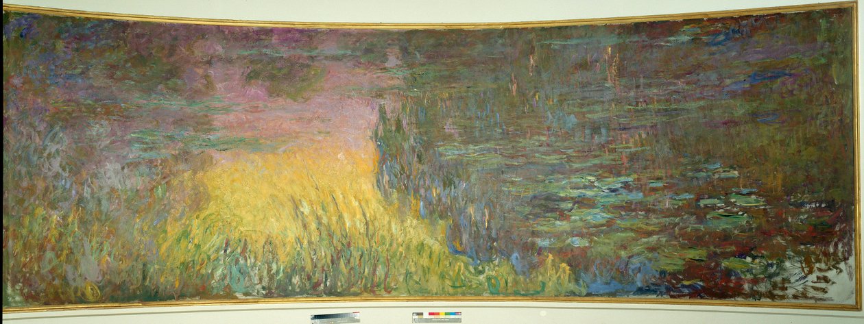 Åkanderne, solnedgang Maleri af Claude Monet (1840-1926) 1914-1926 Diptykon på 2 x 3 m hver del. Paris. Orangerie Museum af Claude Monet