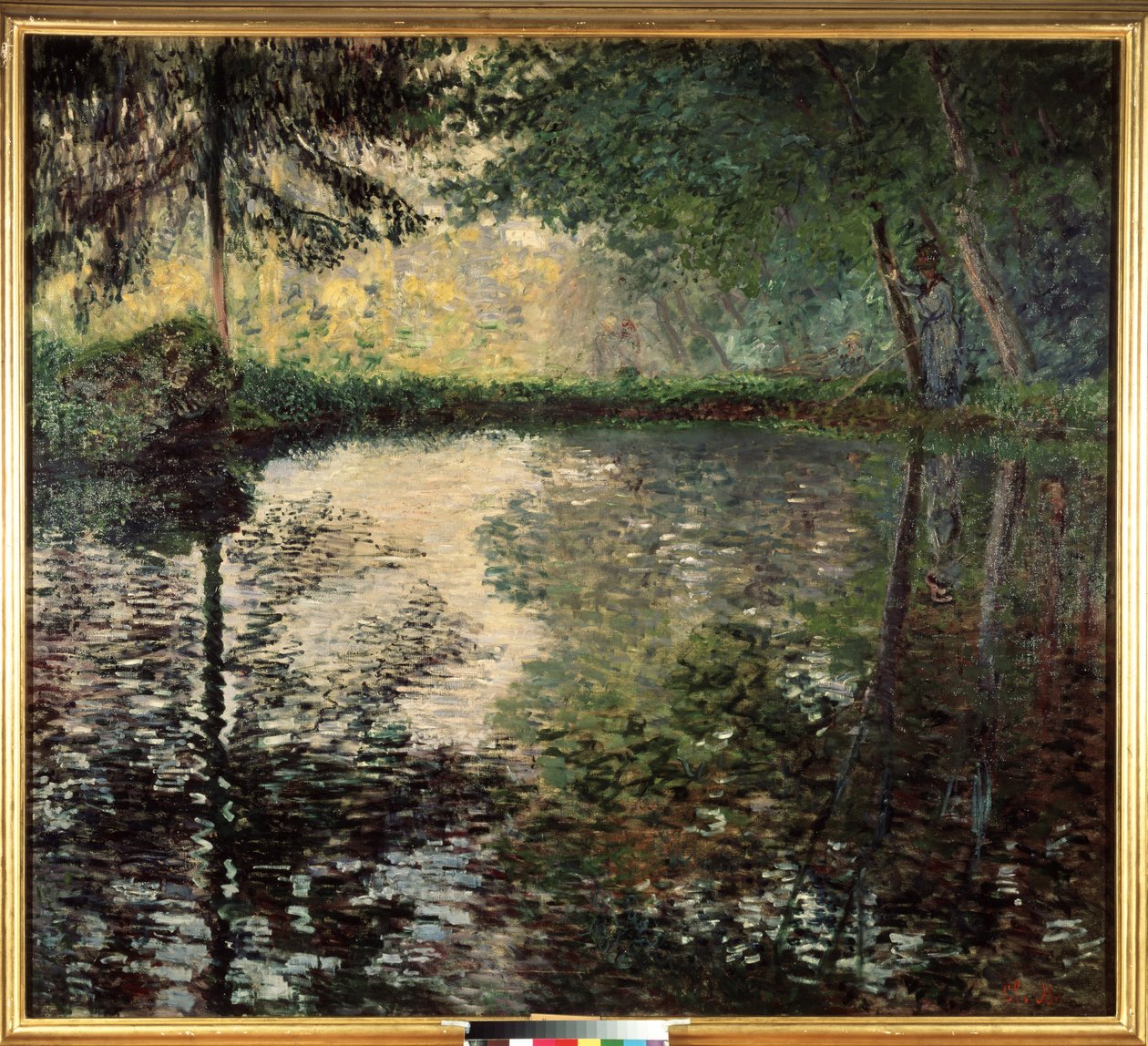 ""Dammen i Montgeron"" (Dammen ved Montgeron) Maleri af Claude Monet (1840-1926) omkring 1876 Eremitagemuseet, Sankt Petersborg (Saint-Petersbourg) af Claude Monet