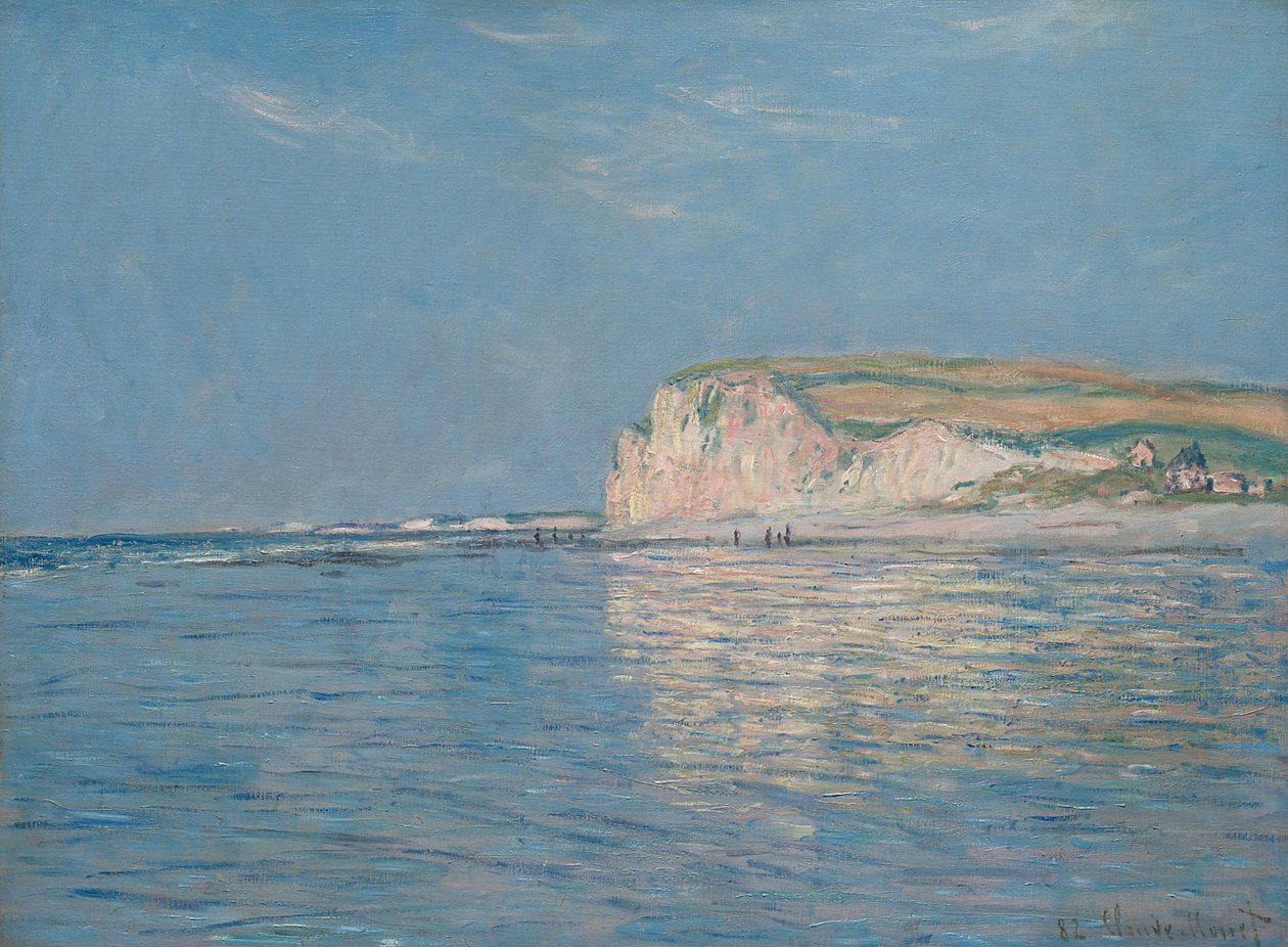 Lavvande ved Pourville, nær Dieppe, 1882 af Claude Monet
