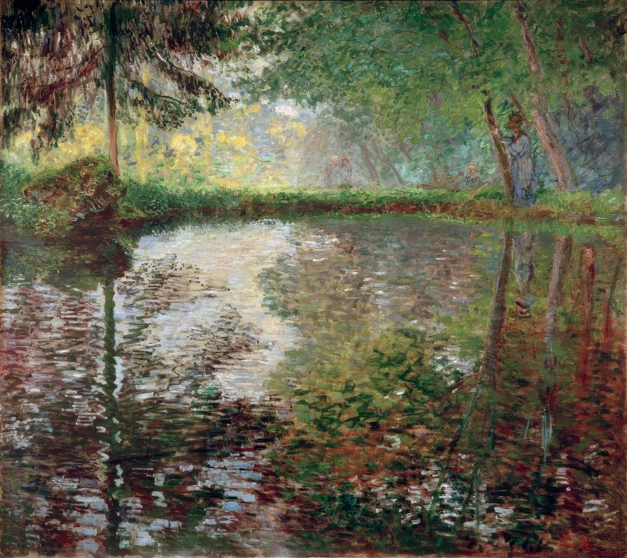 Dammen ved Montgeron af Claude Monet