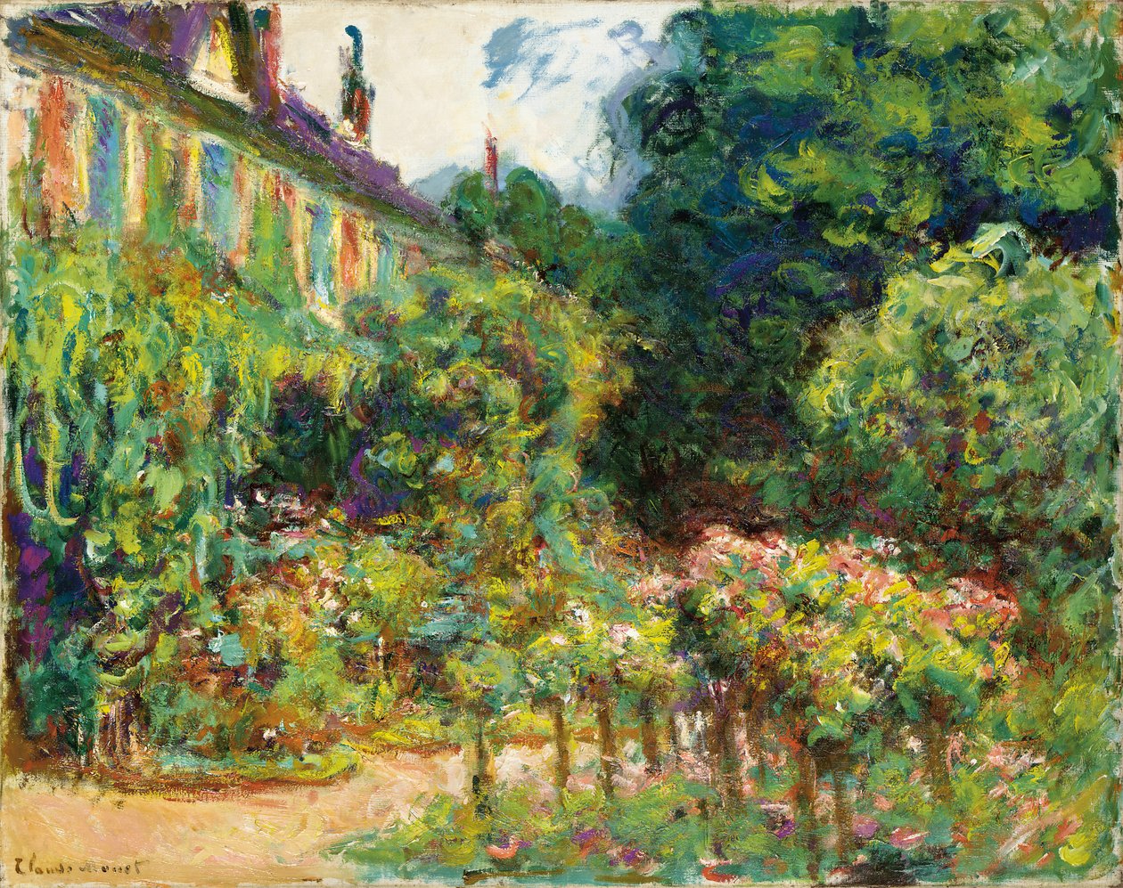 Kunstnerens hus i Giverny, 1913 af Claude Monet