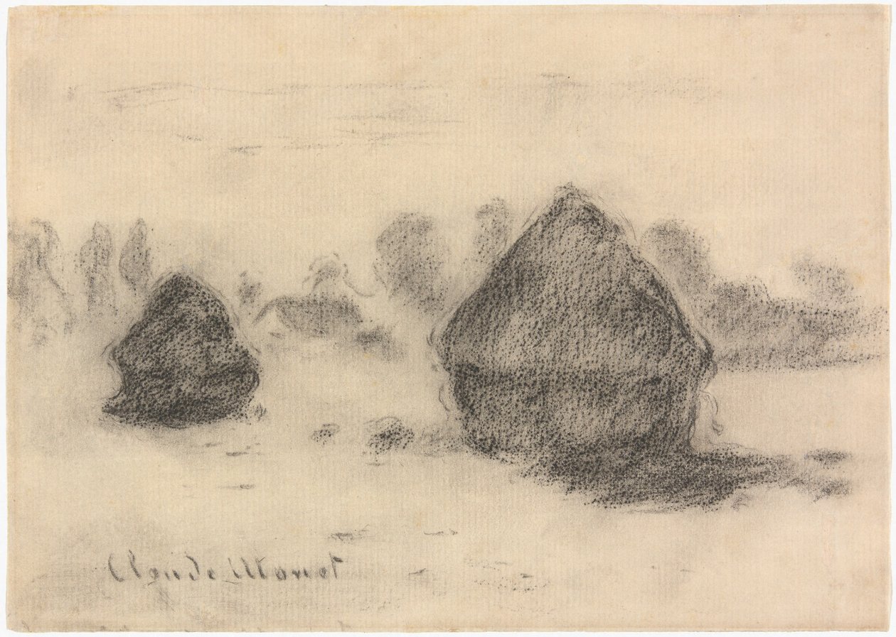 Monet - Stakke af hvede, 1891, 2013.986 af Claude Monet
