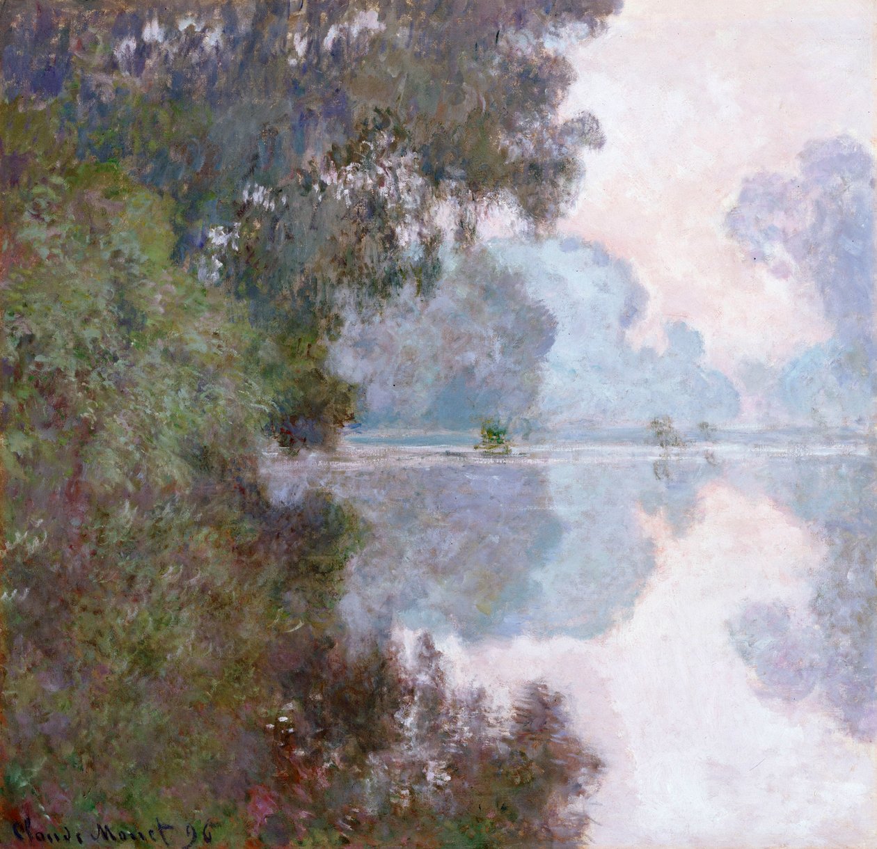 Morgen på Seinen, nær Giverny, 1896 af Claude Monet