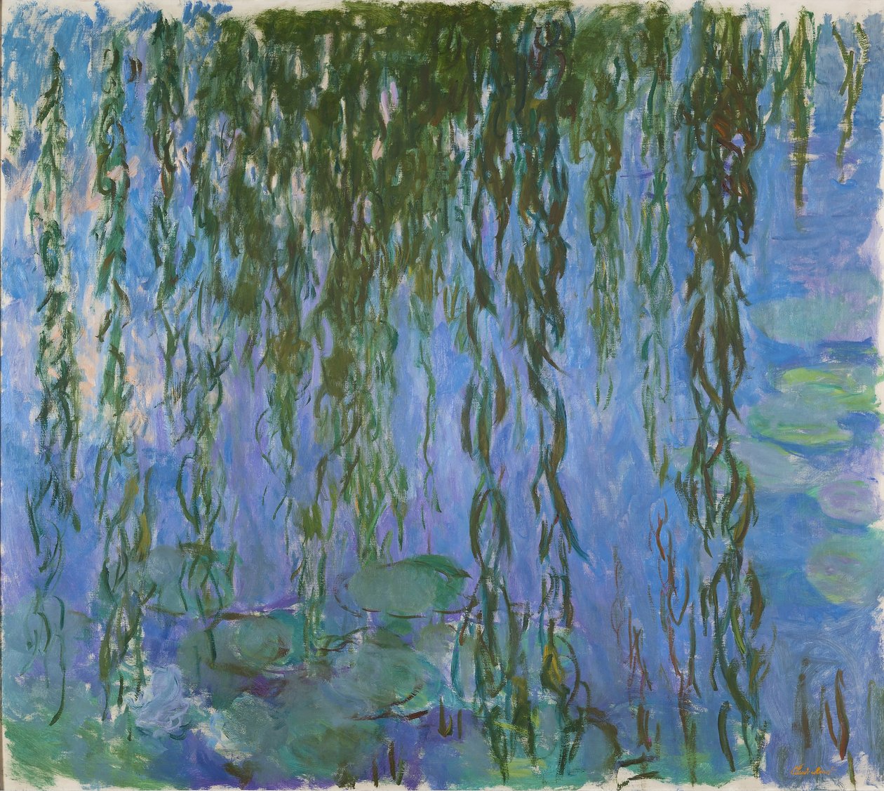 Åkander med pilekviste, 1916-1919. af Claude Monet