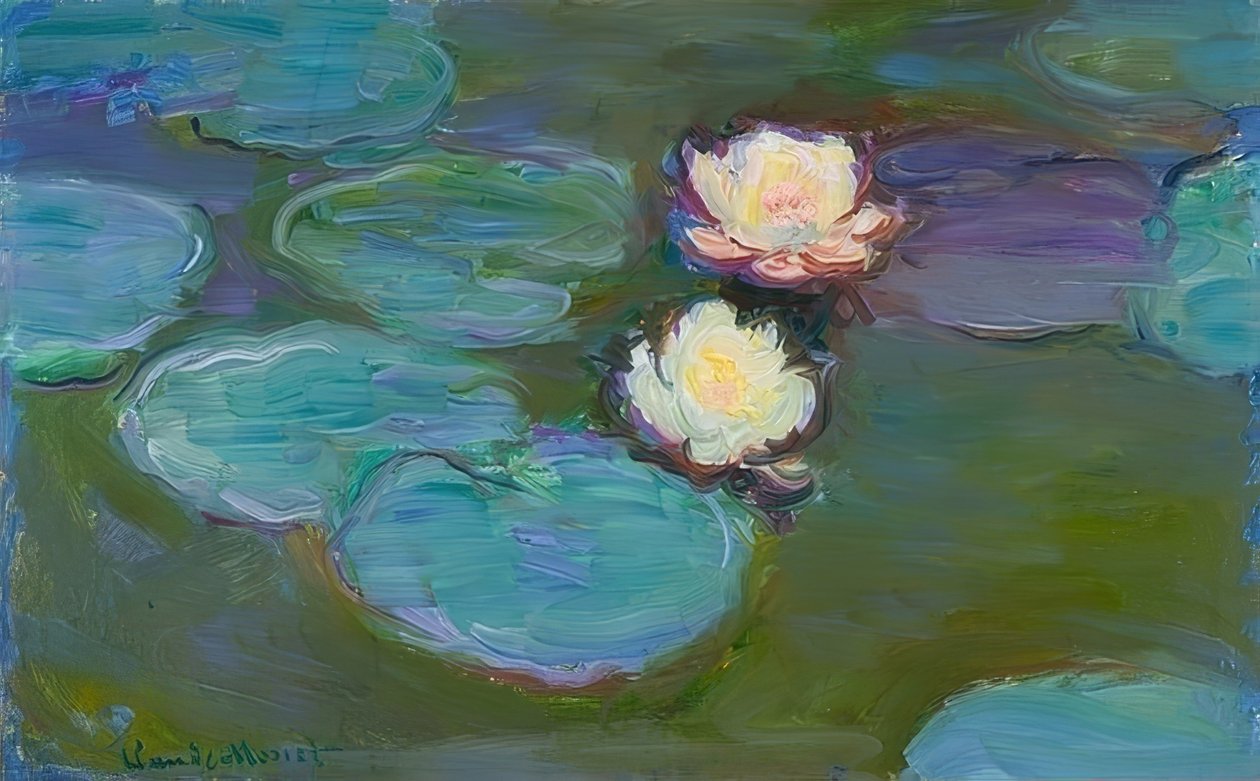 Nympheas. Ca. 1897/1898 af Claude Monet