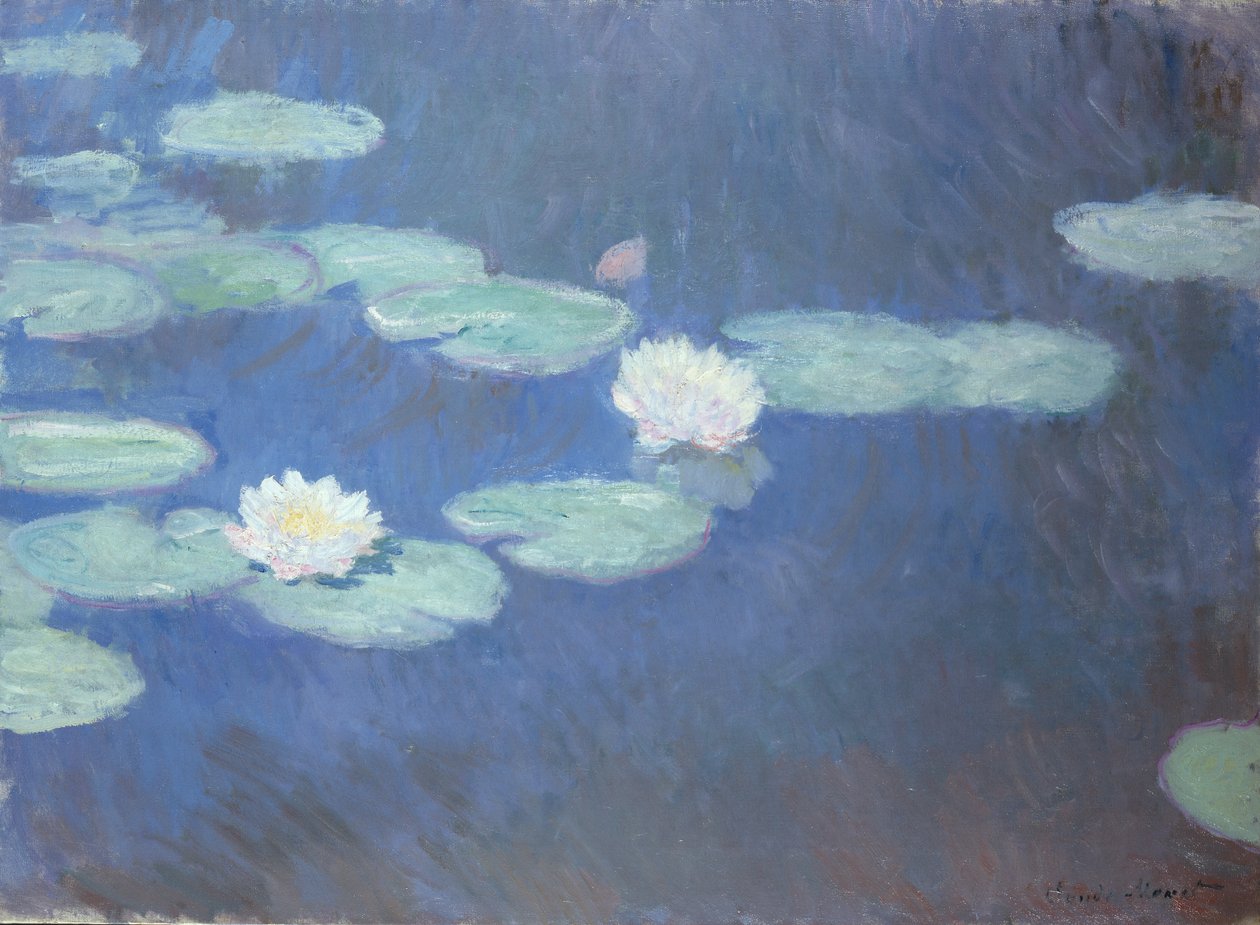 Nympheas, ca. 1916-19 (olie på lærred) af Claude Monet