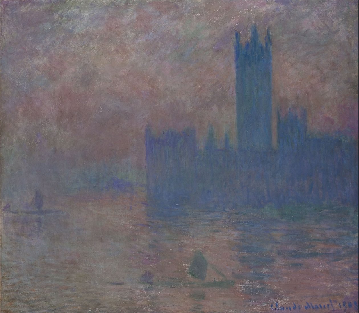 Parlament. London af Claude Monet