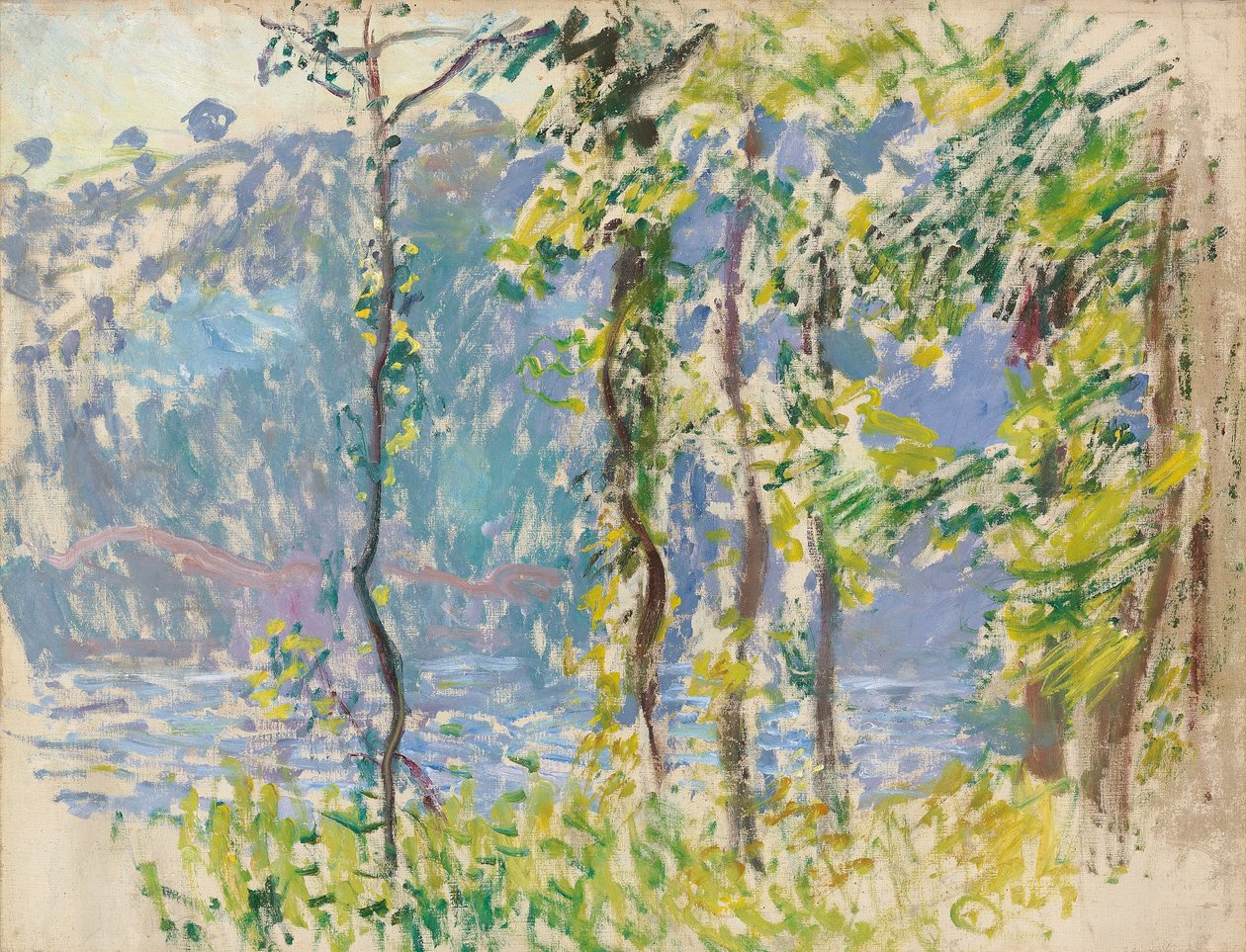 Landskab i Villez af Claude Monet