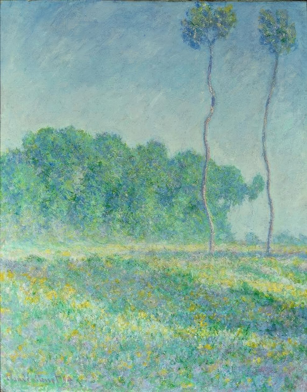 Forårslandskab af Claude Monet
