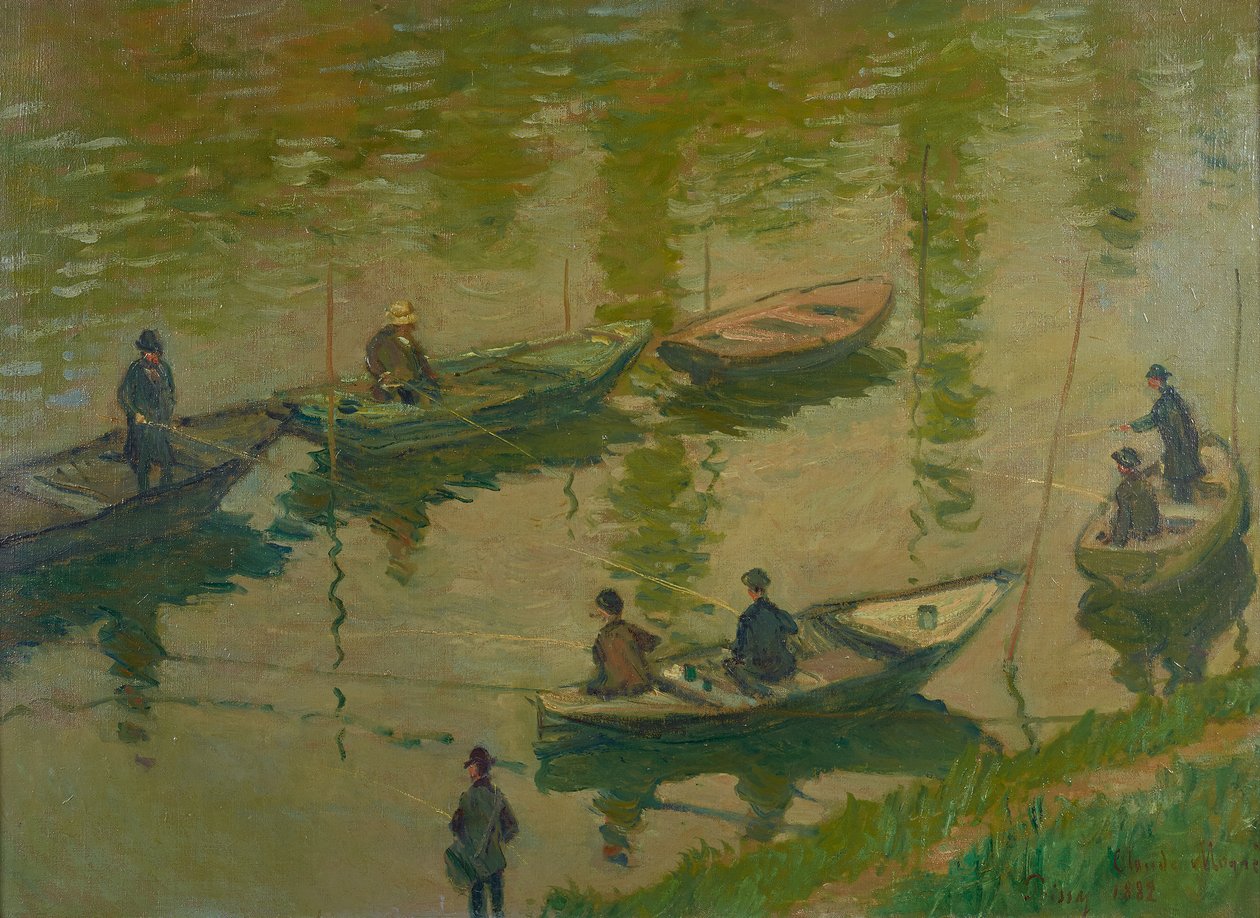 Fiskere på Seinen ved Poissy Fiskere på Seinen ved Poissy, 1882. af Claude Monet