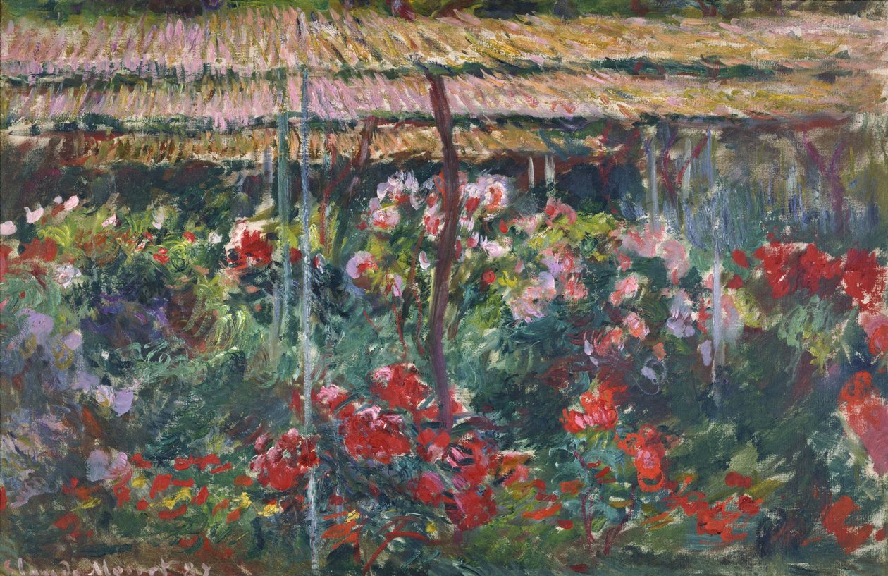 Pæonhave, 1887 af Claude Monet
