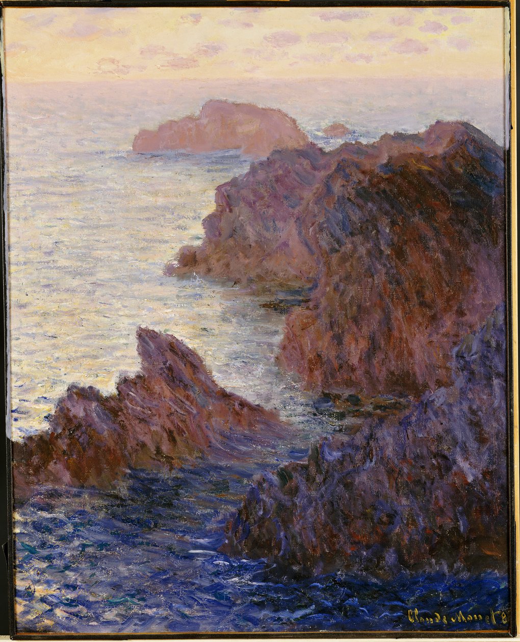 Point de Rochers, Port-Goulphar af Claude Monet